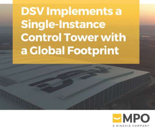 Case Study: DSV Implements a Single-Instance Control Tower with a Global Footprint